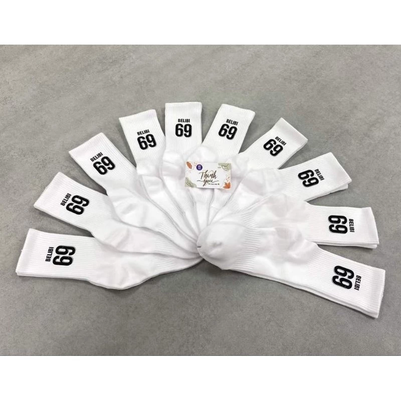 [in theo yêu cầu] Tất dệt kim in theo yêu cầu tên số , clb, logo